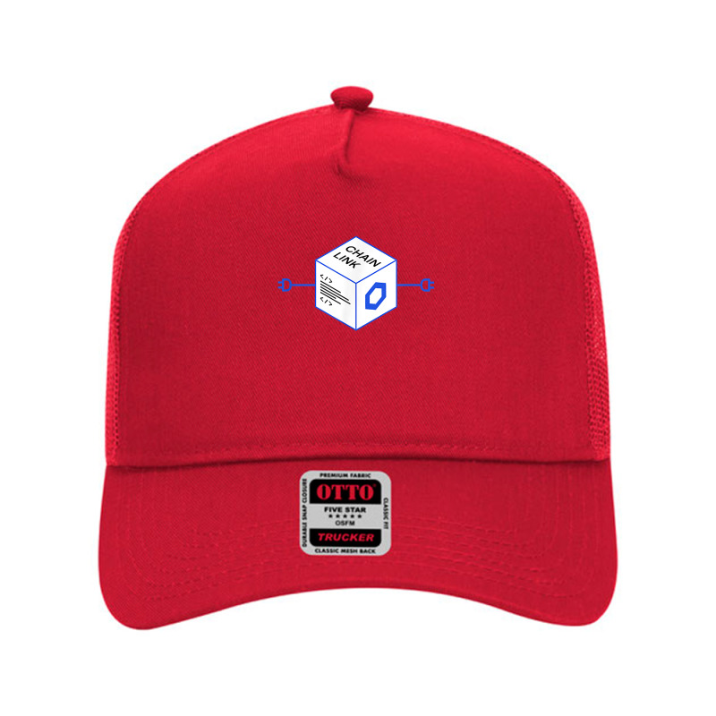 Chainlink Crypto Link Cryptocurrency Connecting The World T Shirt Mesh Back Trucker Hat by rainandehay | Artistshot