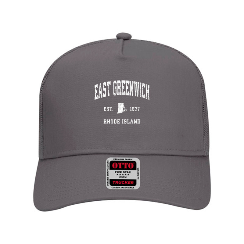 East Greenwich Rhode Island Ri Vintage Athletic Sports Desig T Shirt Mesh Back Trucker Hat by vazwttopperve | Artistshot