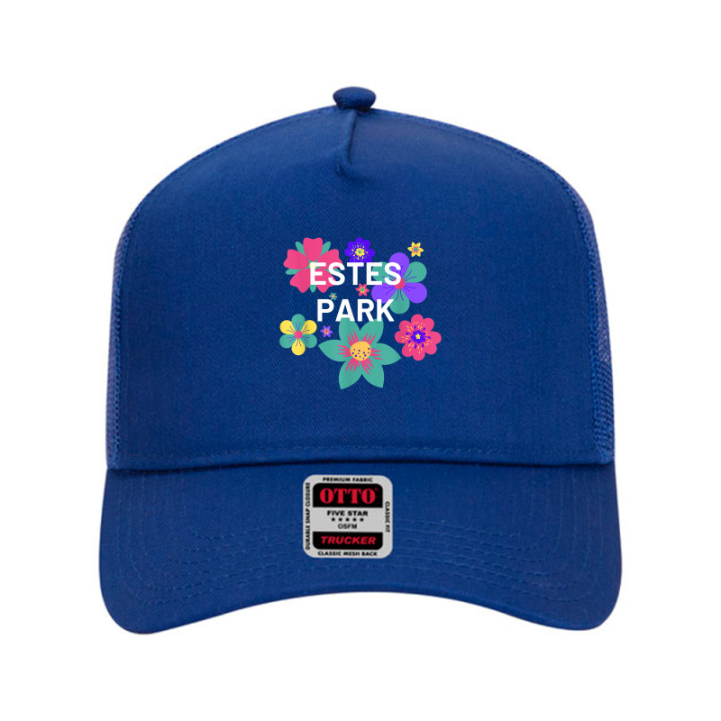 Estes Park Souvenir Floral Overlay For Women And Kids T Shirt Mesh Back Trucker Hat by harmanyuan | Artistshot