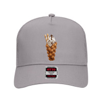 Eggette Bubble Waffle Vanilla Ice Cream T  Shirt Egg Bubble Waffle Van Mesh Back Trucker Hat | Artistshot