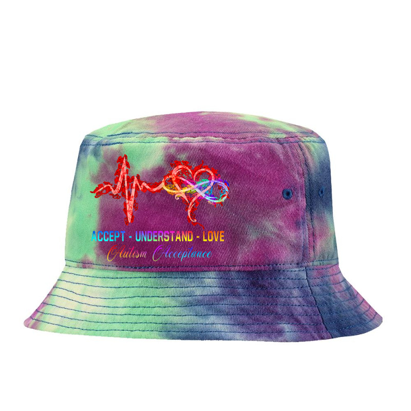 Nurse Autism Accept Understand Love Autism Awareness Tie Dyed Bucket Hat by Vivu991 | Artistshot