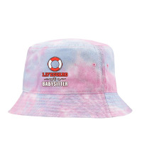 Mens Life Guard Not A Babysitter Seashore Marine Police Duty Premium Tie Dyed Bucket Hat | Artistshot