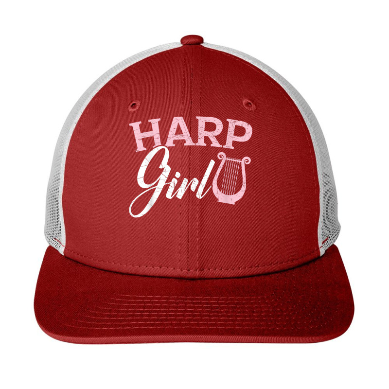 Harp Girl Harpist Musician Musical Instrument T Shirt Snapback Trucker Cap | Artistshot