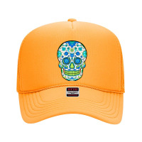 Women Men Burning Skull For Mens Womens Foam Trucker Hat | Artistshot