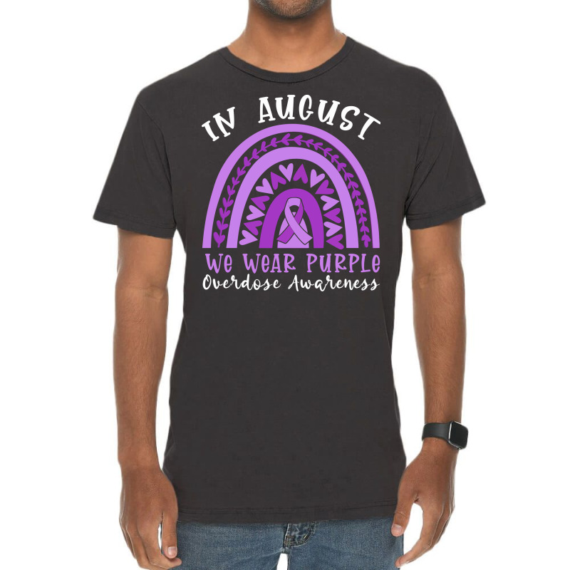 In Memory Of Overdose Awareness Vintage T-shirt | Artistshot