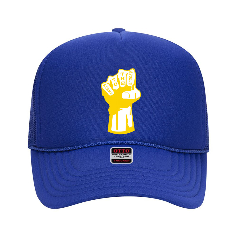 Power To The People Foam Trucker Hat by bungadaun | Artistshot