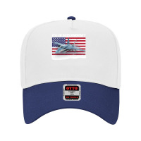 Patriotic American Naval Fa 18 Superhornet Tee In Action. Adjustable Baseball Cap | Artistshot