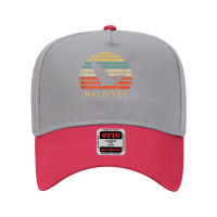 Retro Maldives Dolphin T Shirt Adjustable Baseball Cap | Artistshot