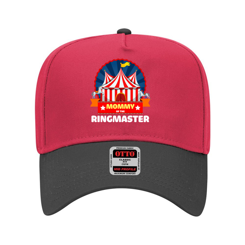 Mommy Of The Ringmaster Circus Themed Birthday Party Long Sleeve T Shi Adjustable Baseball Cap by genze | Artistshot