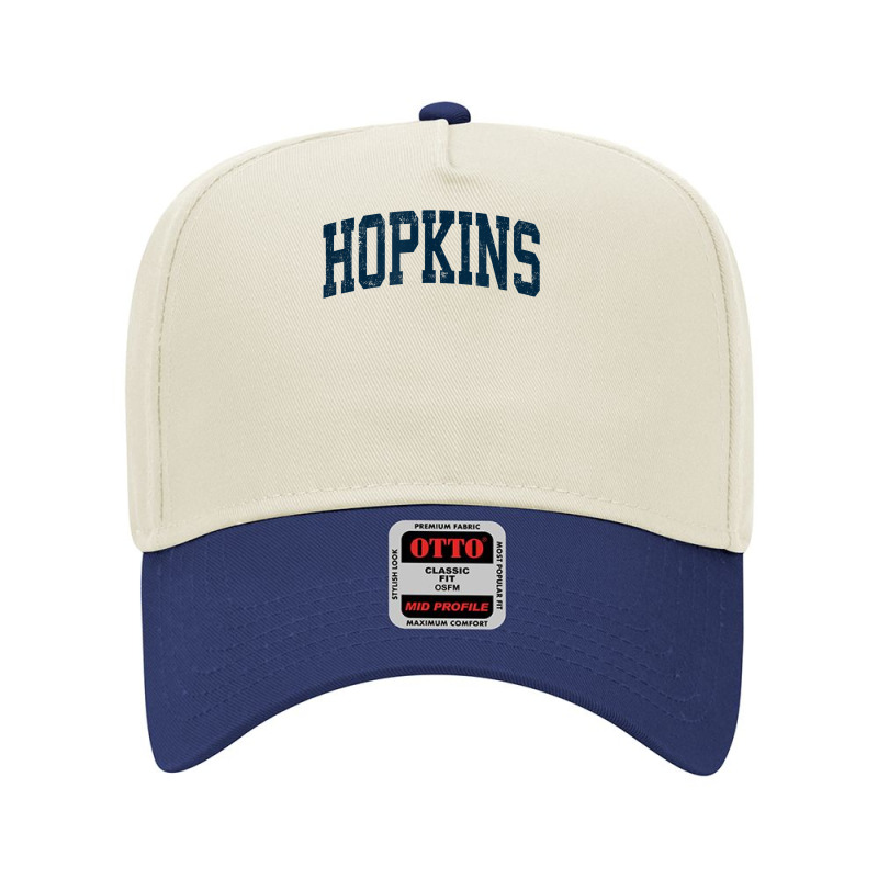 Hopkins Minnesota Mn Vintage Athletic Sports Navy Design T Shirt Adjustable Baseball Cap | Artistshot