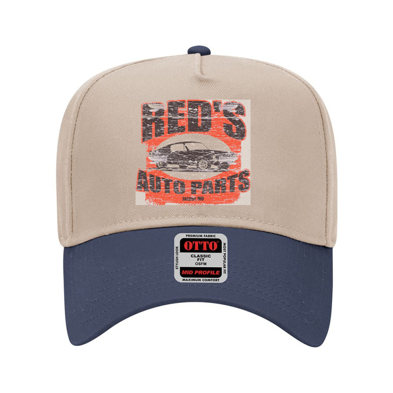 Red's Auto Parts From Roadhouse, Weathered Board Distressed   Roadhous Adjustable Baseball Cap by sunlightafterdark | Artistshot