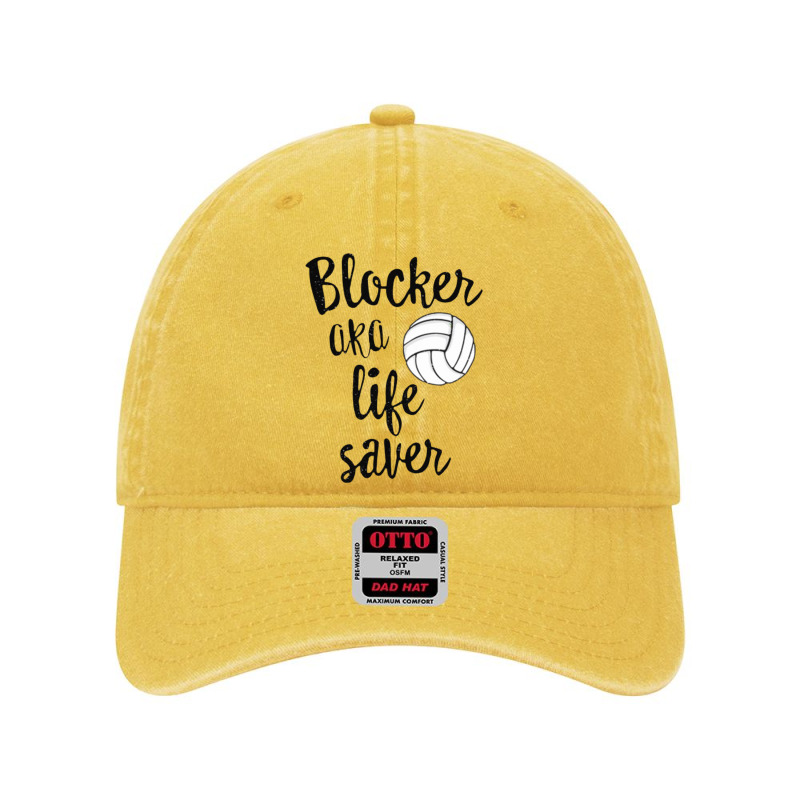 Blocker Aka Life Saver Funny Volleyball T Shirt Defense [converted] Co Dyed Cap by lindavalere | Artistshot