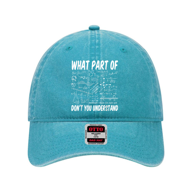 What Part Of Don't You Understand Math Physics T Shirt Dyed Cap by peersodshamiw8 | Artistshot