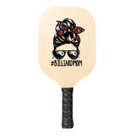 Billiard Ball Mom Billiard Player Bandana Mom Messy Bun Hair Pickleball Paddle | Artistshot