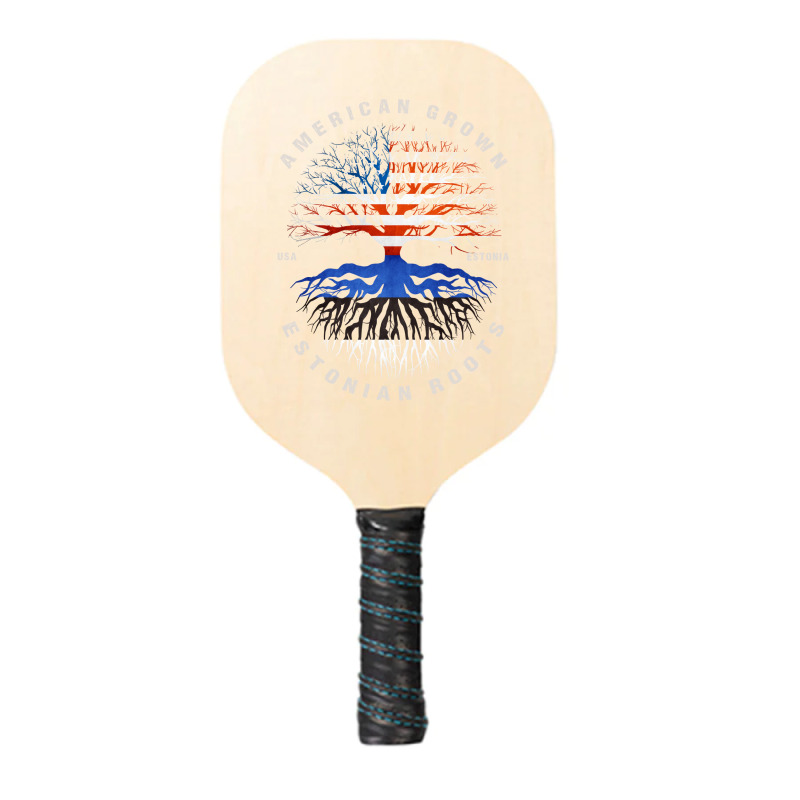 American Grown Estonian Roots Estonia Flag Pickleball Paddle | Artistshot