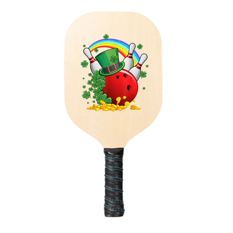 Irish Bowling Balls Shamrock Leprechaun St Patricks Day Pickleball Paddle | Artistshot