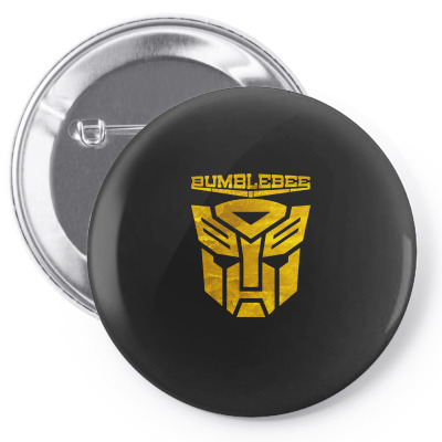 Golden Bumblebee Transformer Pin-back Button Designed By Feelgood Tees