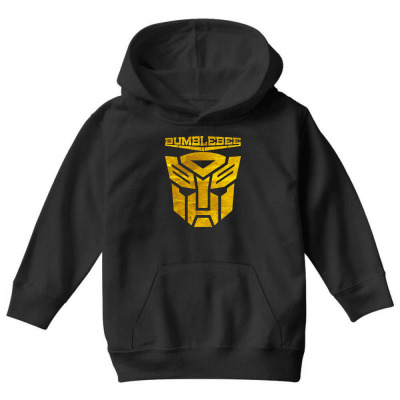 Golden Bumblebee Transformer Youth Hoodie Designed By Feelgood Tees