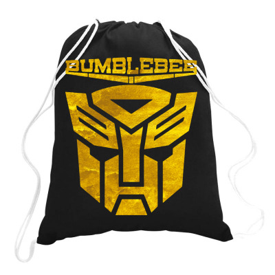 Golden Bumblebee Transformer Drawstring Bags Designed By Feelgood Tees