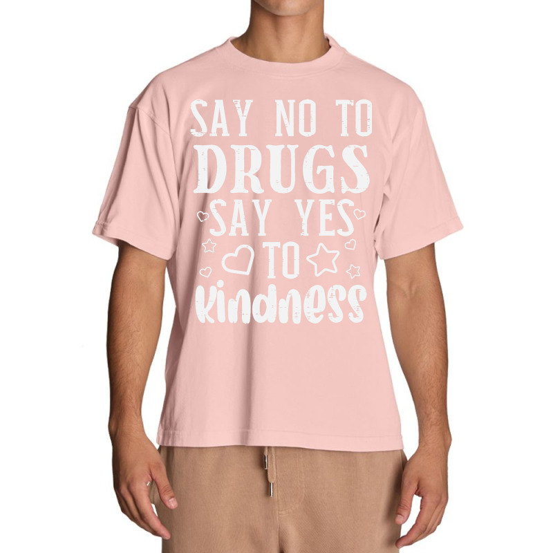 Say No To Yes To Kindness Red Ribbon Week Awareness Urban Heavy T-shirt | Artistshot