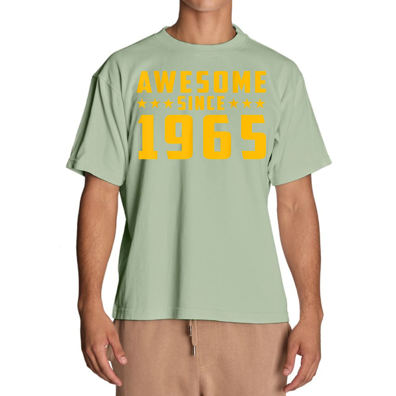 Awesome Since 1965 Birthday Urban Heavy T-shirt | Artistshot