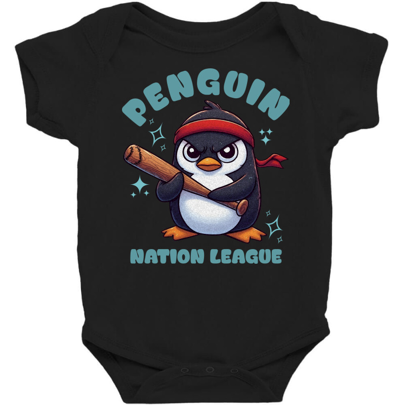 Penguin Nation League Baby Bodysuit by ren21 | Artistshot