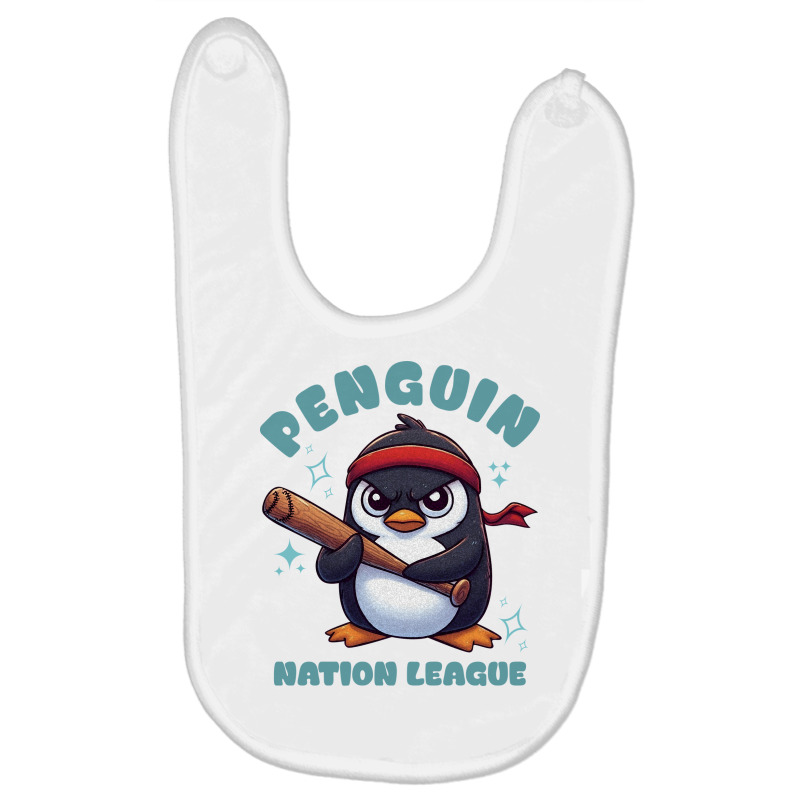 Penguin Nation League Baby Bibs by ren21 | Artistshot