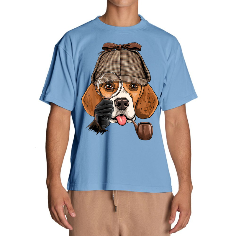 Detective Beagle Spy Investigator Puppy Beagle Dog Lover Urban Heavy T-shirt by Uniform | Artistshot