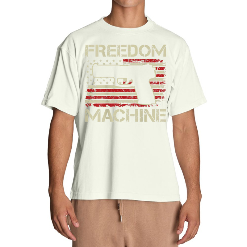 Freedom Machine   Pro Gun 2nd Amendment Pistol Usa (on Back) Urban Heavy T-shirt | Artistshot