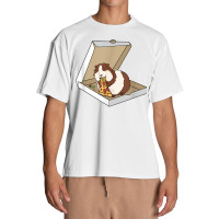 Guinea Pig Eating Pizza Funny Pet Owner Gift Urban Heavy T-shirt | Artistshot