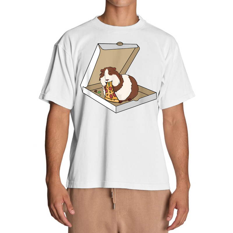 Guinea Pig Eating Pizza Funny Pet Owner Gift Urban Heavy T-shirt | Artistshot