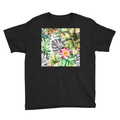 Botanical T  Shirt Botanical Handsome Coral Flower T  Shirt Youth Tee Designed By Pullovercostarican