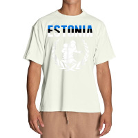 Estonia Table Tennis Fans Jersey Estonian Ping Pong Lovers Urban Heavy T-shirt | Artistshot