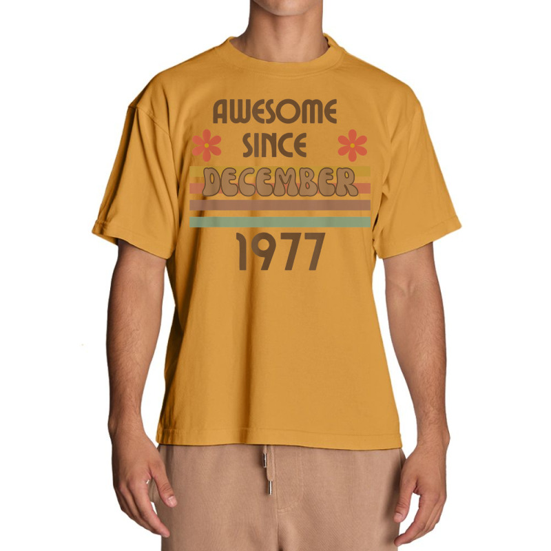 Awesome Since December 1977 Year Old Birthday Retro Urban Heavy T-shirt | Artistshot