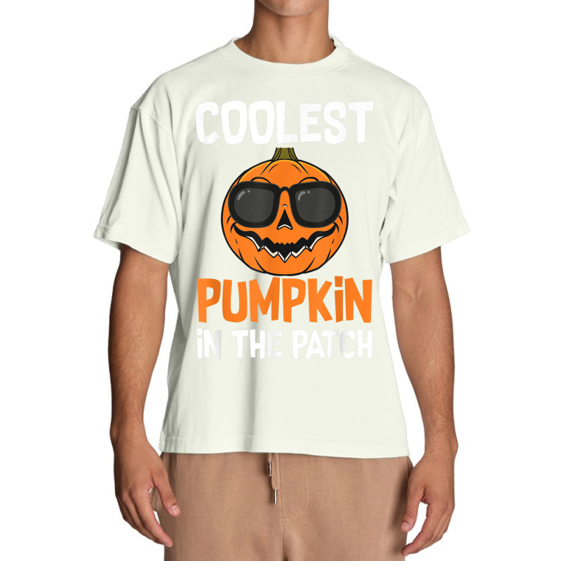 Coolest Pumpkin In The Patch Halloween Boys Girls Men Kids Urban Heavy T-shirt | Artistshot