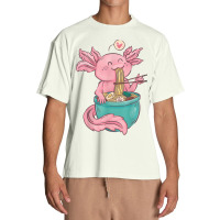 Ramen Axolotl Noodles Graphic Urban Heavy T-shirt | Artistshot