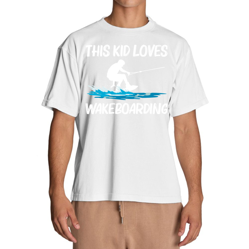 Cool Wakeboarding For Kids Boys Wakeboard Surfer Wakeboarder Pullover Urban Heavy T-shirt | Artistshot