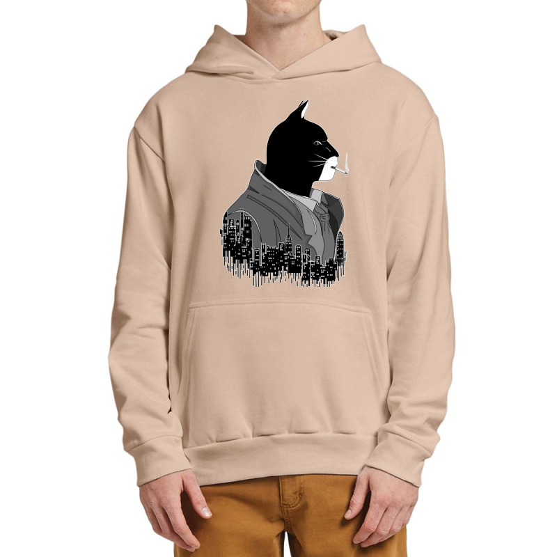 Blacksad Night City Black And White Noire Urban Pullover Hoodie by cm-arts | Artistshot