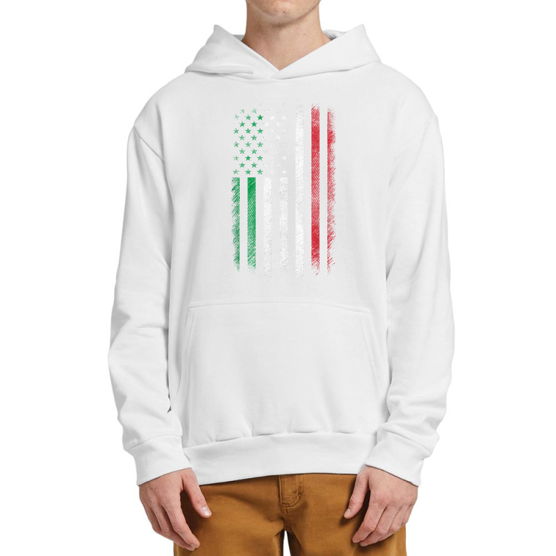 Italy Usa Flag 4th Of July Patriotic American Italian Flag T-shirt Urban Pullover Hoodie by cm-arts | Artistshot