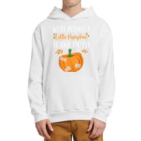 We're Adding A Little Pumpkin To Our Patch Pumpkin Pregnancy T Shirt Urban Pullover Hoodie | Artistshot