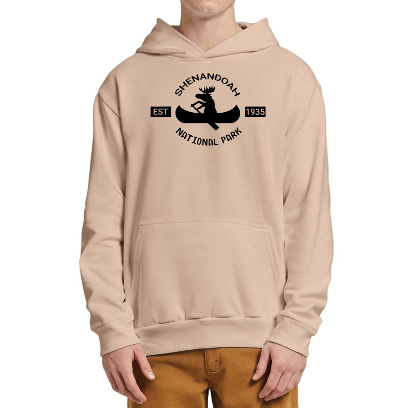 Virginia Moose Canoe  Shenandoah National Park Urban Pullover Hoodie | Artistshot