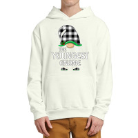 Youngest Gnome Buffalo Plaid Christmas Matching Family Group Urban Pullover Hoodie | Artistshot