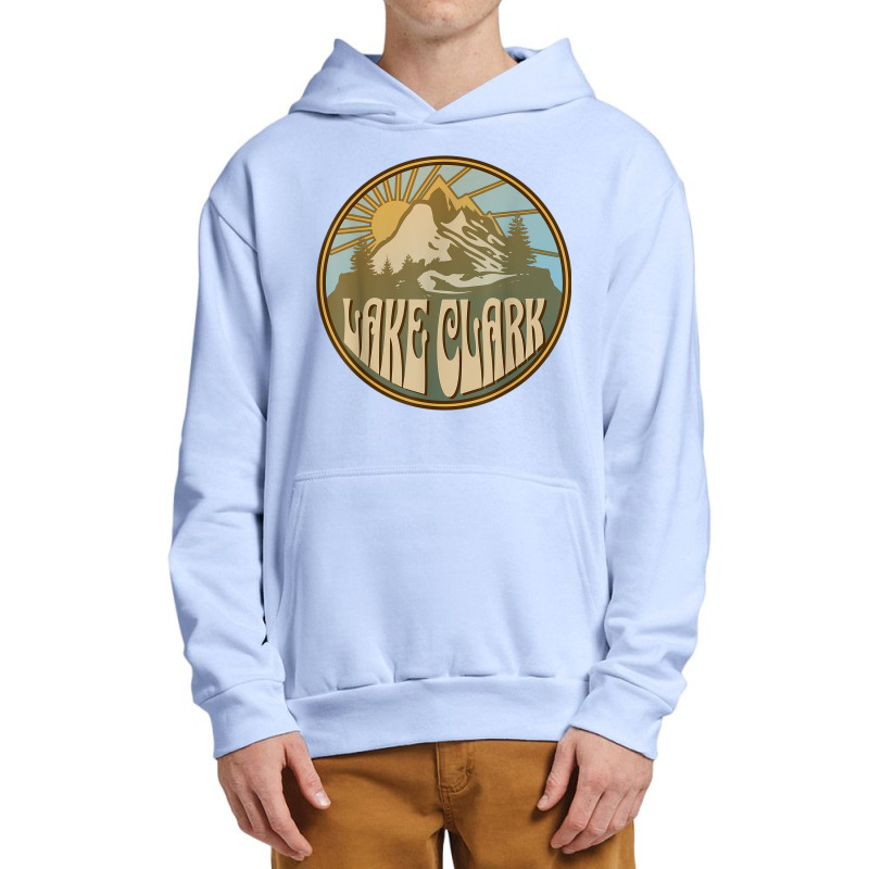 Lake Clark Alaska Nature Mountains Hiking Outdoors Retro Urban Pullover Hoodie | Artistshot