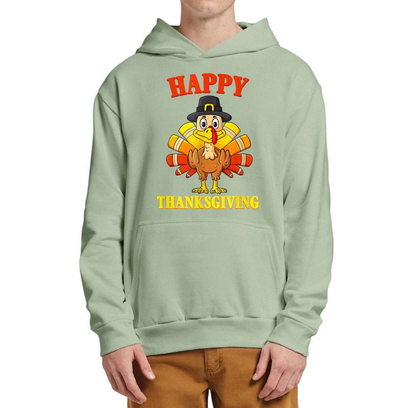 Happy Thanksgiving Turkey Day Fall Season Funny Cute Toddler Urban Pullover Hoodie | Artistshot