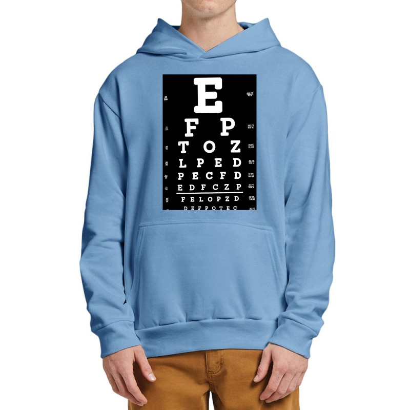 Eye Test Chart, Eye Test Charts, The Eye Test Chart, Eye Test Chart Ar Urban Pullover Hoodie by SHNCKDFM | Artistshot