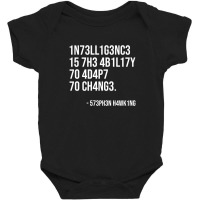 Intelligence Is The Ability To Adapt Baby Bodysuit | Artistshot