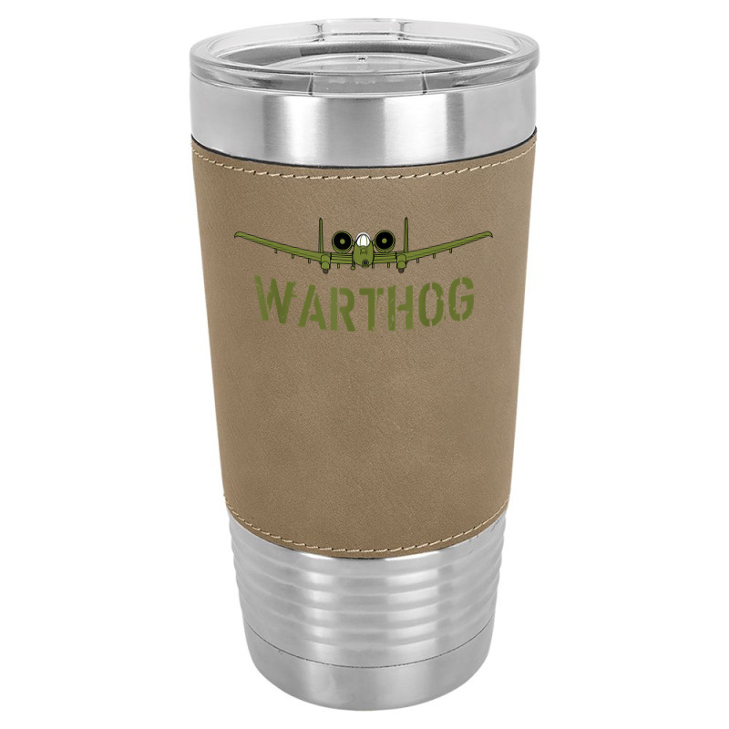 Olive Green A-10 Warthog Art-usa Military Jets Leatherette Tumbler | Artistshot