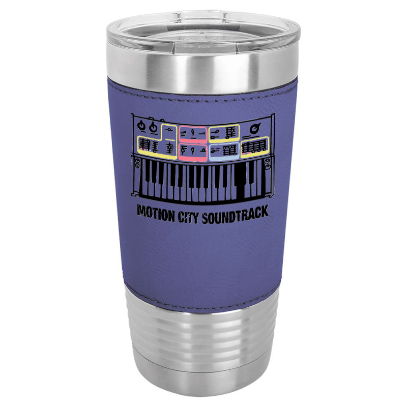 Motion City Soundtrack Merch Synth Leatherette Tumbler | Artistshot