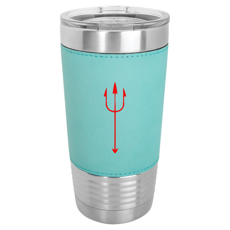 Devil Trident Merch Leatherette Tumbler | Artistshot