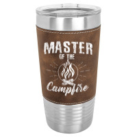 Master Of The Campfire, Camping Scout Gift Leatherette Tumbler | Artistshot